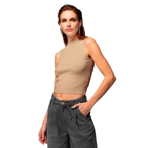 Blusa Ferriano caqui para dama BT00806