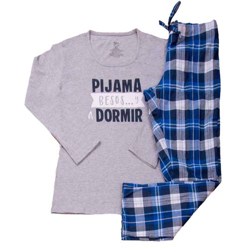 Pijama Twins gris para dama JMI0326
