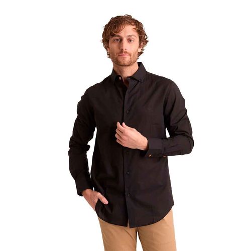 Camisa Porto Blanco negro para caballero C-2505