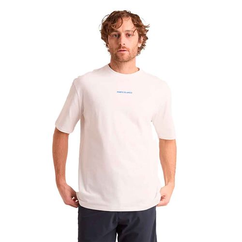 Playera Porto Blanco blanco para caballero TLF-07