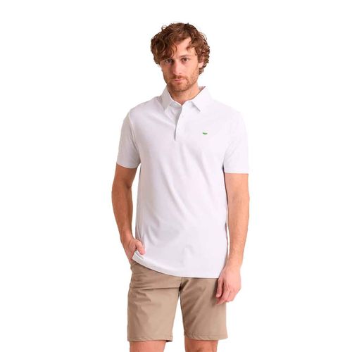 Playera tipo polo Porto Blanco blanco para caballero PLE-2561