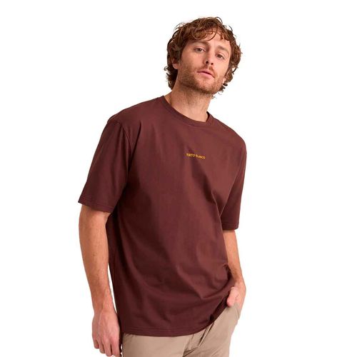 Playera Porto Blanco café para caballero TLF-13