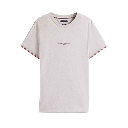 Playera Tommy Hilfiger gris para caballero MW0MW32584-P01