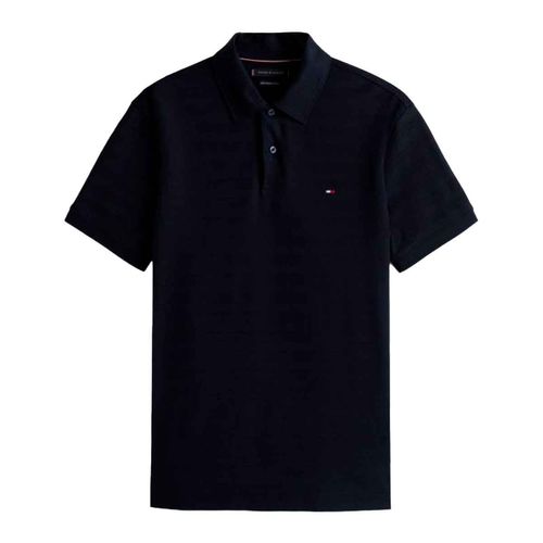 Playera tipo polo Tommy Hilfiger azul para caballero MW0MW40293-DW5