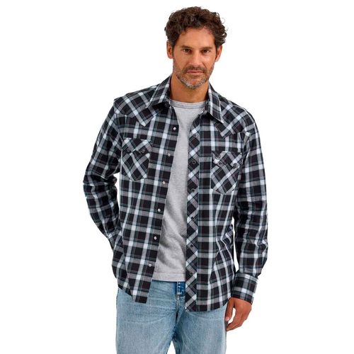 Camisa Wrangler negro para caballero 112374195