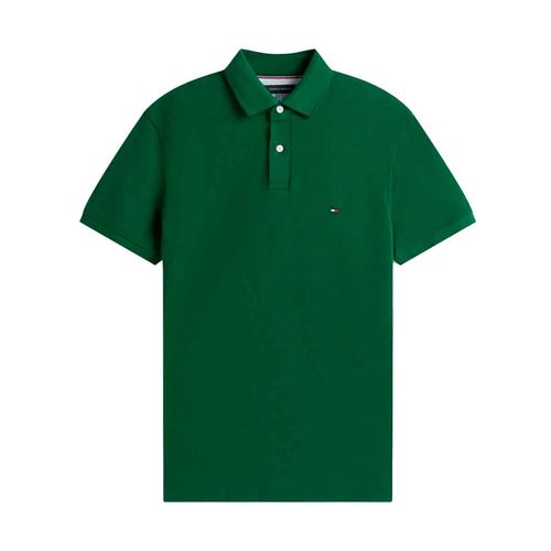 Playera tipo polo Tommy Hilfiger verde para caballero MW0MW32346-L6K
