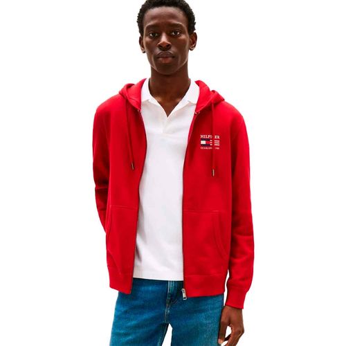 Sudadera Tommy Hilfiger rojo para caballero MW0MW39691-XLD