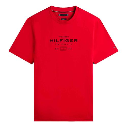 Playera Tommy Hilfiger rojo para caballero MW0MW40002-XLD