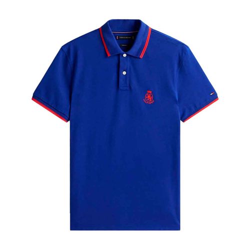 Playera tipo polo Tommy Hilfiger azul para caballero MW0MW40428-D03