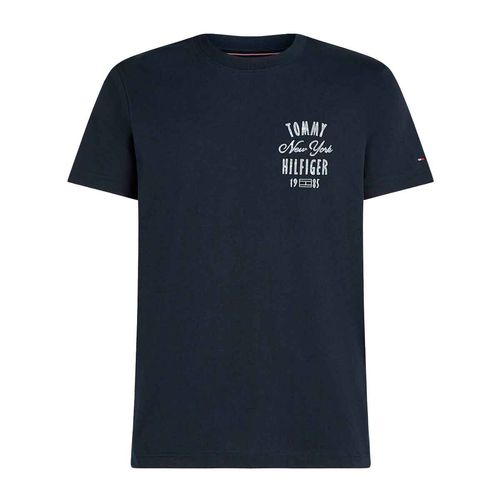 Playera Tommy Hilfiger azul para caballero MW0MW40033-DW5