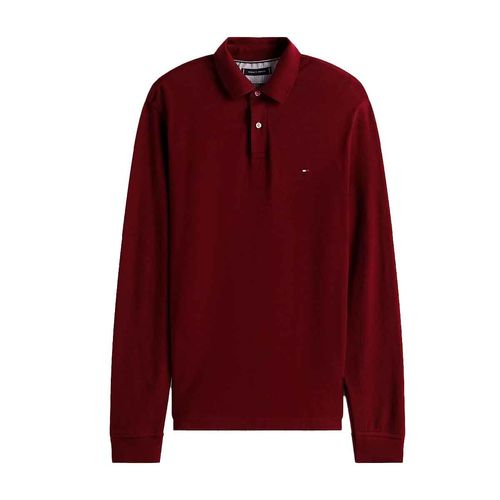 Playera tipo polo Tommy Hilfiger tinto para caballero MW0MW20183-XIH