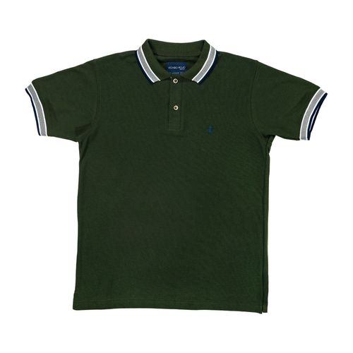 Playera tipo polo Cabo Rojo verde para caballero CRA-51