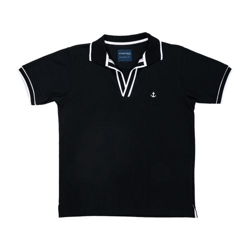 Playera tipo polo Cabo Rojo negro para caballero CRA-57