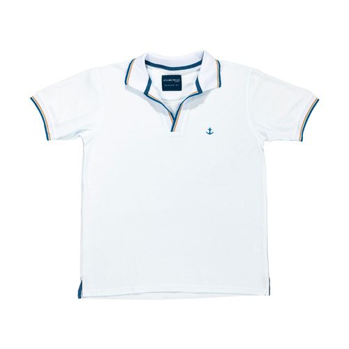 Playera tipo polo Cabo Rojo blanco para caballero CRA-59