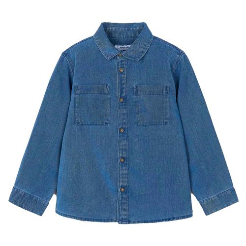 Camisa Mayoral azul para niño 4126
