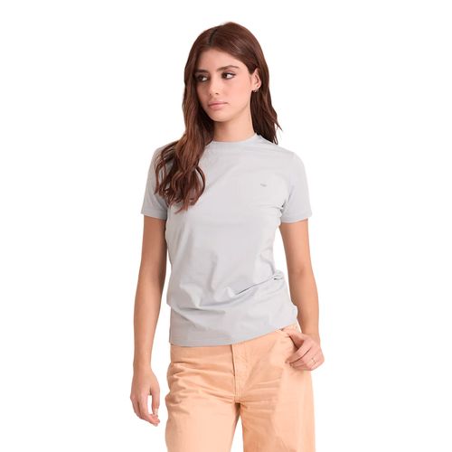 Playera Porto Blanco gris para dama DTBASIC.65