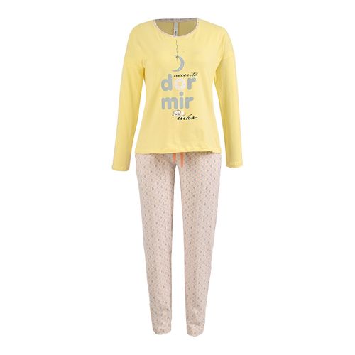 Pijama Sho Shi amarillo para dama 2405P