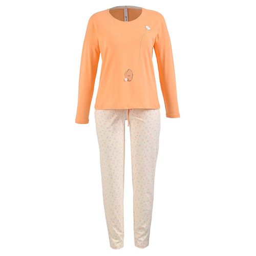 Pijama Sho Shi naranja para dama 2407P