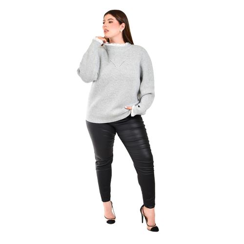 Suéter Roman Fashion gris para dama 4015