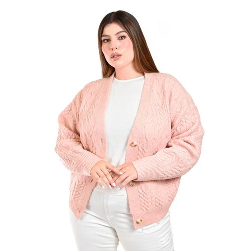 Suéter Roman Fashion rosa para dama 4014