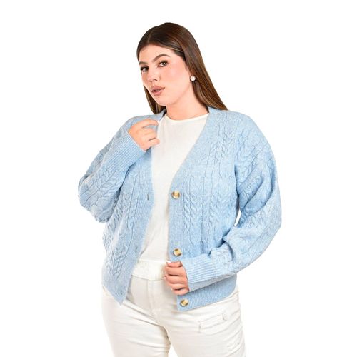 Suéter Roman Fashion azul para dama 4014