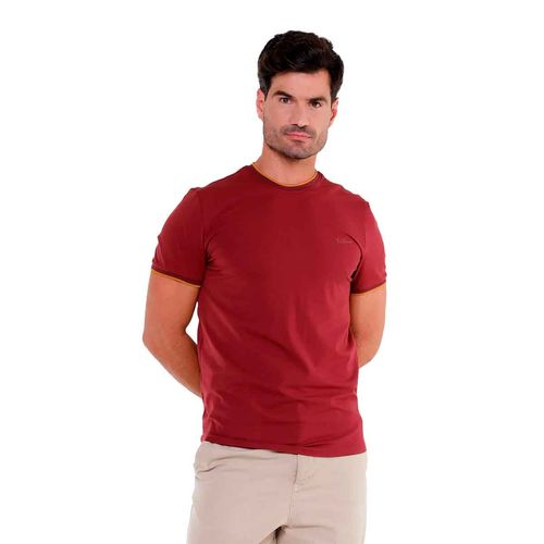 Playera Porto Blanco rojo para caballero TR-11
