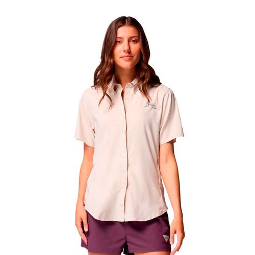 Camisa deportiva Columbia beige para dama 1275711278