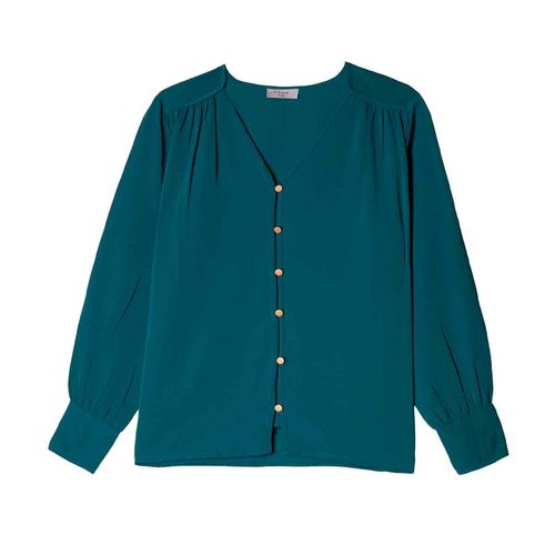 Blusa Stop azul para dama 28007