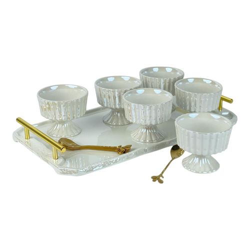 Juego de bowls y bandeja Concepts Life blanco 087-880207