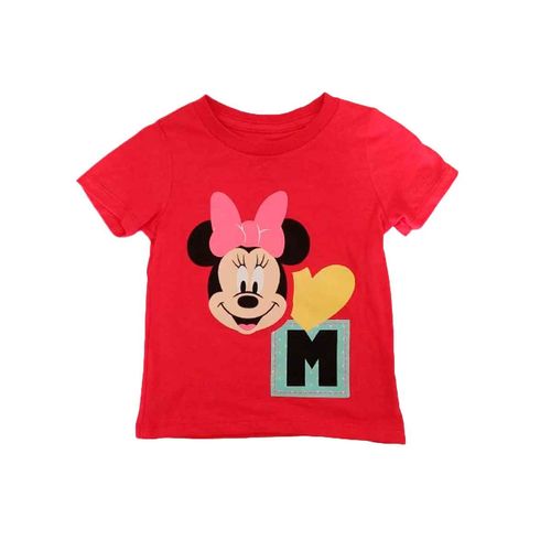 Playera Minnie rojo para bebé 827ZO