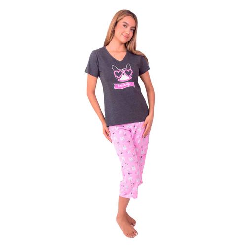 Pijama Twins negro para dama JMC0243