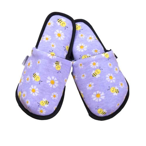 Pantufla Twins lila para dama PTU1254