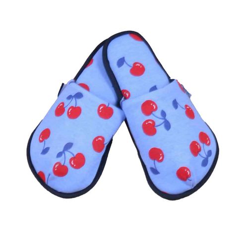 Pantufla Twins azul para dama PTU1100