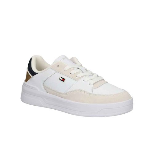 Tenis casual Tommy Hilfiger blanco para dama fw0fw08615-ybs