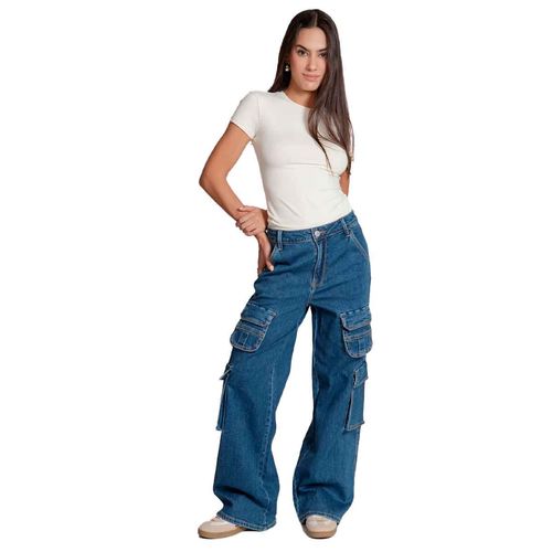 Pantalón de mezclilla Balam azul para dama BL7301