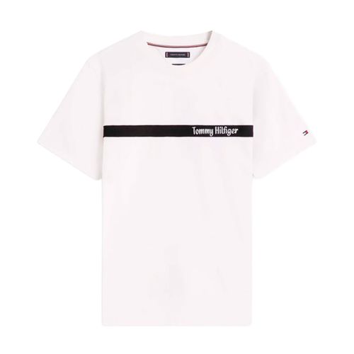 Playera Tommy Hilfiger blanco para caballero MW0MW41765-YBL