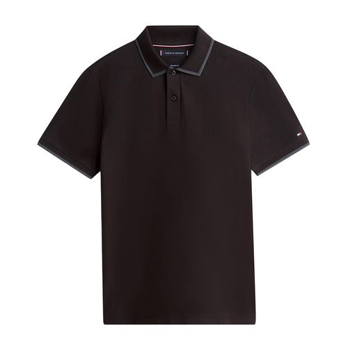 Playera tipo polo Tommy Hilfiger negro para caballero MW0MW41607-BDS