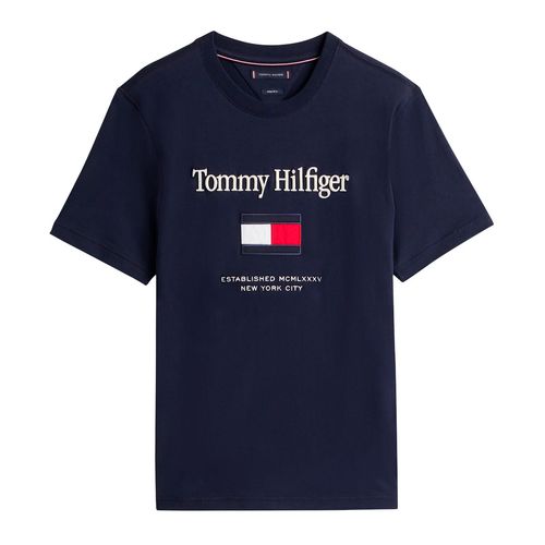 Playera Tommy Hilfiger azul para caballero MW0MW42736-DW5