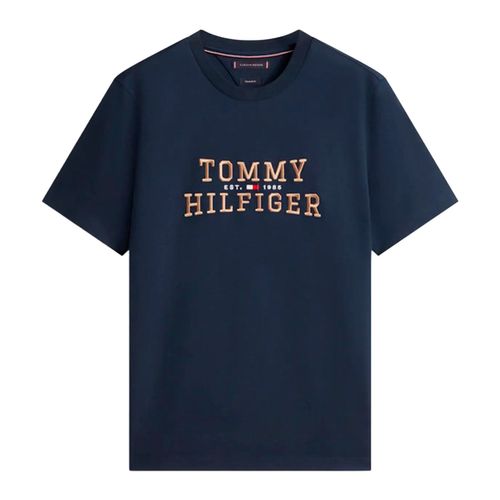 Playera Tommy Hilfiger azul para caballero MW0MW42803-DW5
