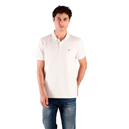 Playera tipo polo Calvin Klein blanco para caballero 40EM269-111