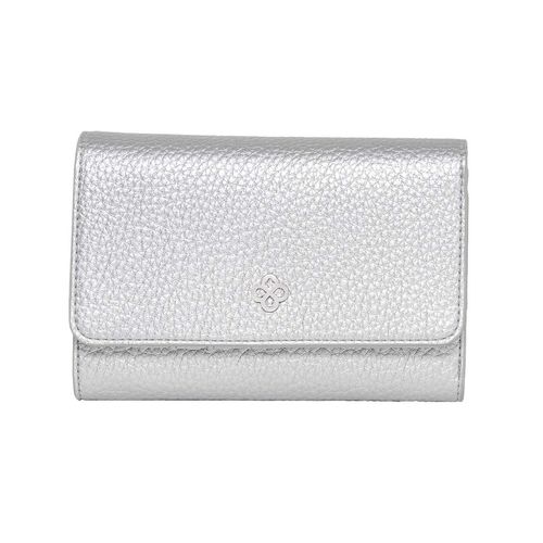 Cartera casual Jaime Ibiza para dama plateado ji 655