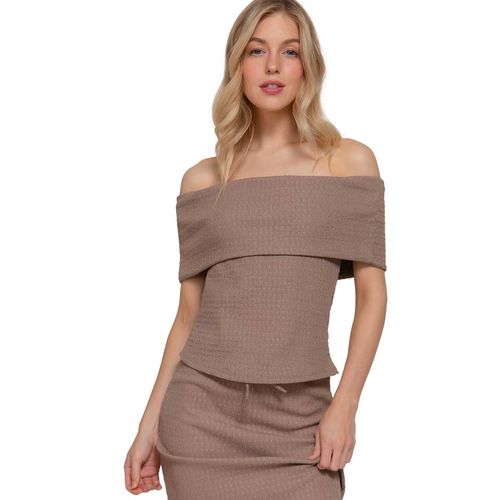 Blusa Active Usa café para dama T14854