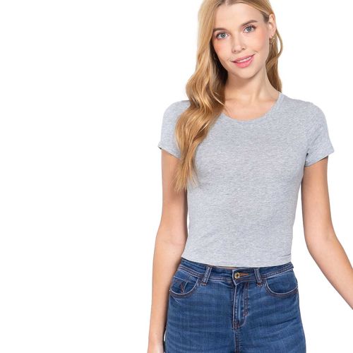 Blusa Active Usa gris para dama T12362