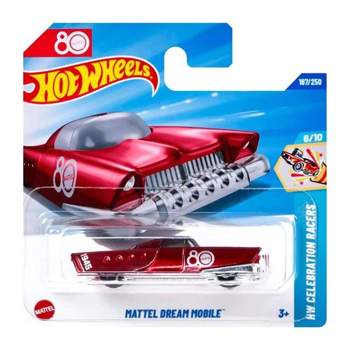 Carrito coleccionable 80 aniversario Hot Wheels rojo JGF64