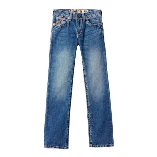 Pantalón de mezclilla Ariat azul para joven 10018347