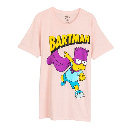 Playera Los Simpsons rosa para joven 846AN