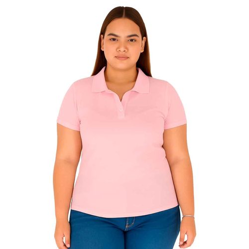Playera tipo polo Austin rosa para dama AC73391
