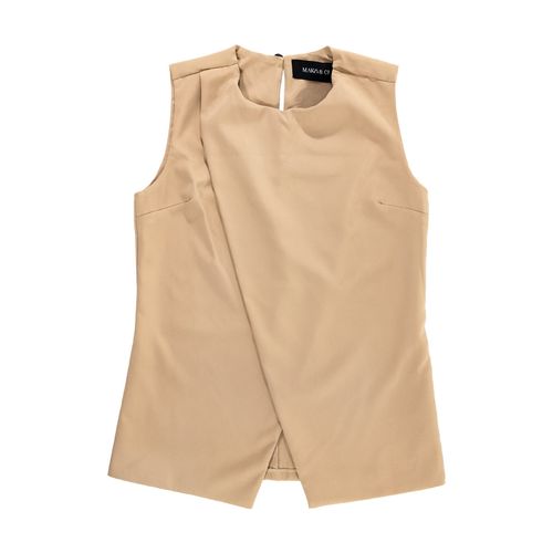 Chaleco Mako & Co beige para dama MKMZ0019