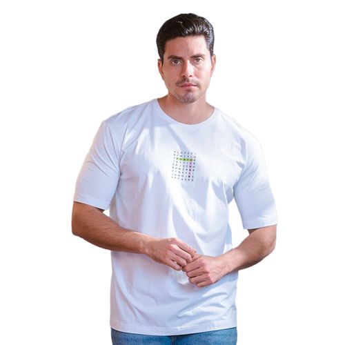 Playera Porto Blanco blanco para caballero TG-07