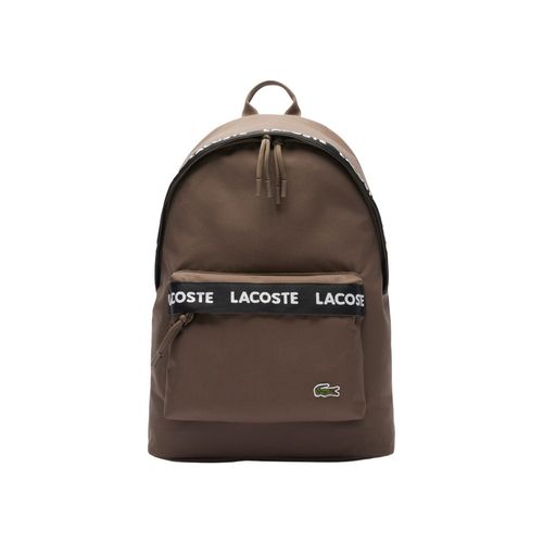 Mochila  Lacoste para caballero café nu4685nz r73 00